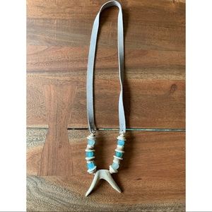 Twine & Twig slim antler necklace